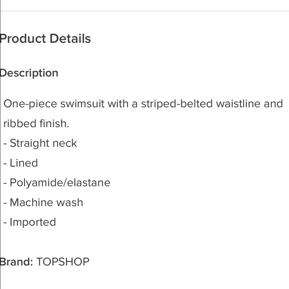 NWT Topshop Swimsuit - Picture 4 of 4